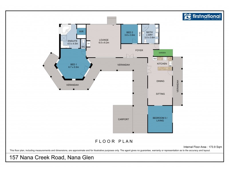 157 Nana Creek Road, Nana Glen NSW 2450 Floorplan