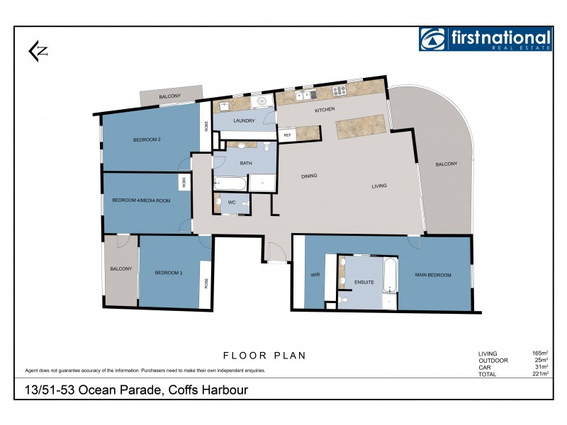 13/51-53 Ocean Parade, Coffs Harbour NSW 2450 Floorplan
