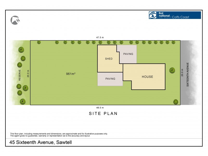 45 Sixteenth Avenue, Sawtell NSW 2452 Floorplan