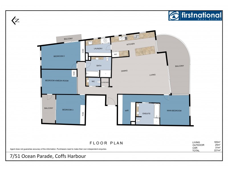 7/51 Ocean Parade, Coffs Harbour NSW 2450 Floorplan