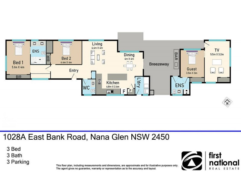 1028A East Bank Road, Nana Glen NSW 2450 Floorplan