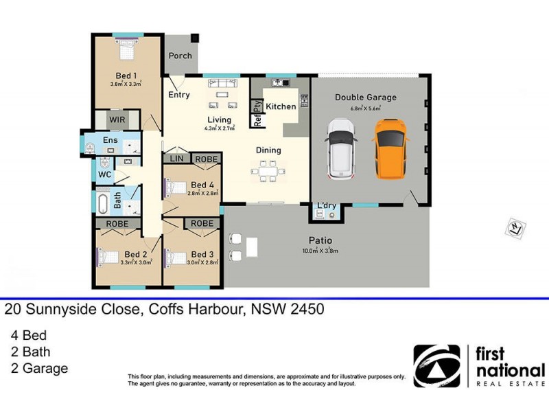 20 Sunnyside Close, Coffs Harbour NSW 2450 Floorplan