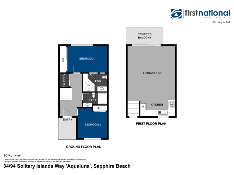 34/94 Solitary Islands Way, Sapphire Beach NSW 2450 Floorplan