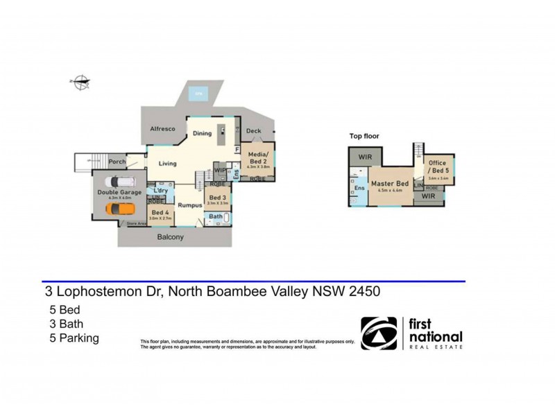 3 Lophostemon Drive, North Boambee Valley NSW 2450 Floorplan