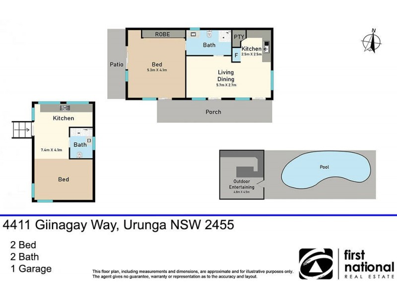 4411 Giinagay Way, Urunga NSW 2455 Floorplan