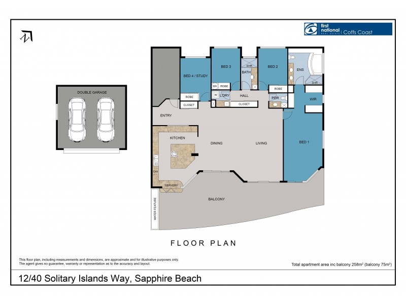 12/40 Solitary Islands Way, Sapphire Beach NSW 2450 Floorplan