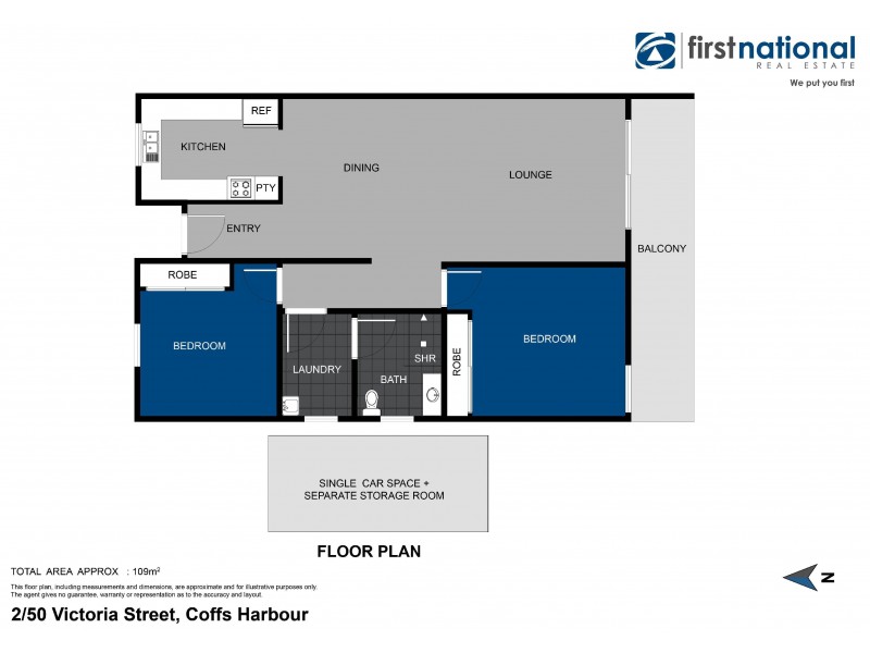 2/50 Victoria Street, Coffs Harbour NSW 2450 Floorplan