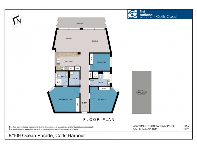 8/109 Ocean Parade, Coffs Harbour NSW 2450 Floorplan