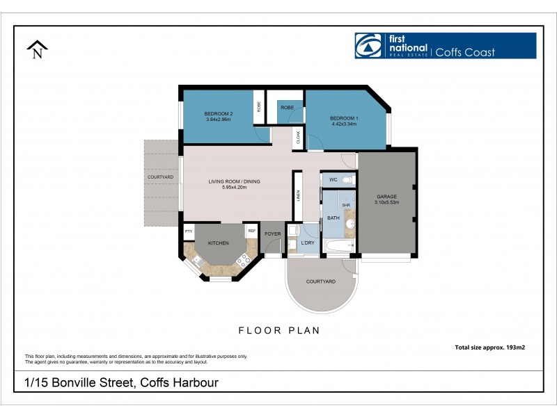 1/15 Bonville Street, Coffs Harbour NSW 2450 Floorplan