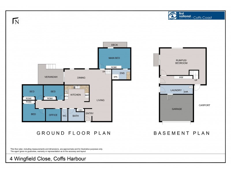 4 Wingfield Close, Coffs Harbour NSW 2450 Floorplan