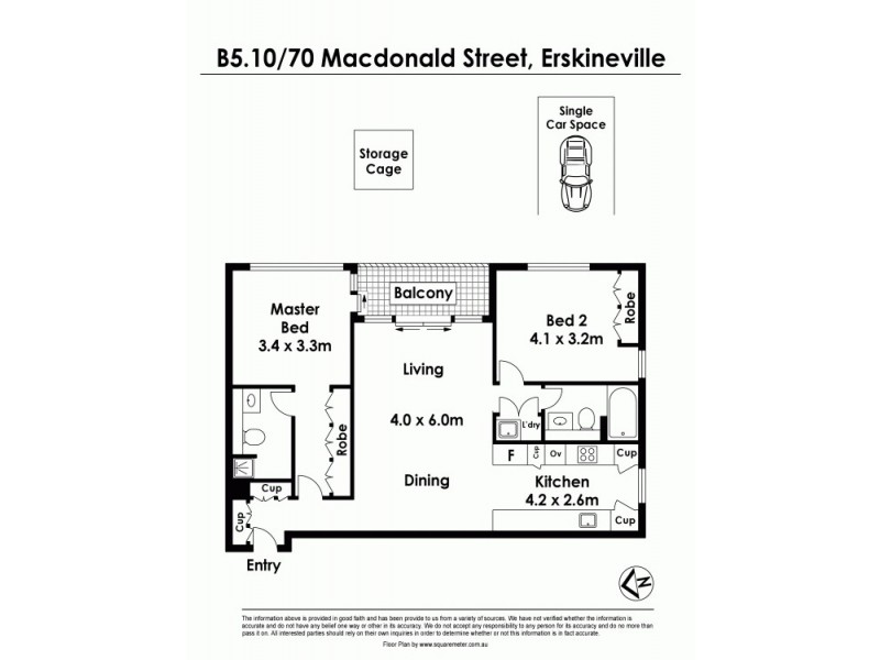 B5.10/70 MacDonald Street, Erskineville NSW 2043 Floorplan