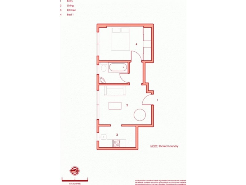 26/19a Tusculum Street, Potts Point NSW 2011 Floorplan