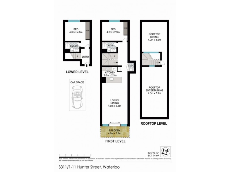 B311/1-11 Hunter St, Waterloo NSW 2017 Floorplan