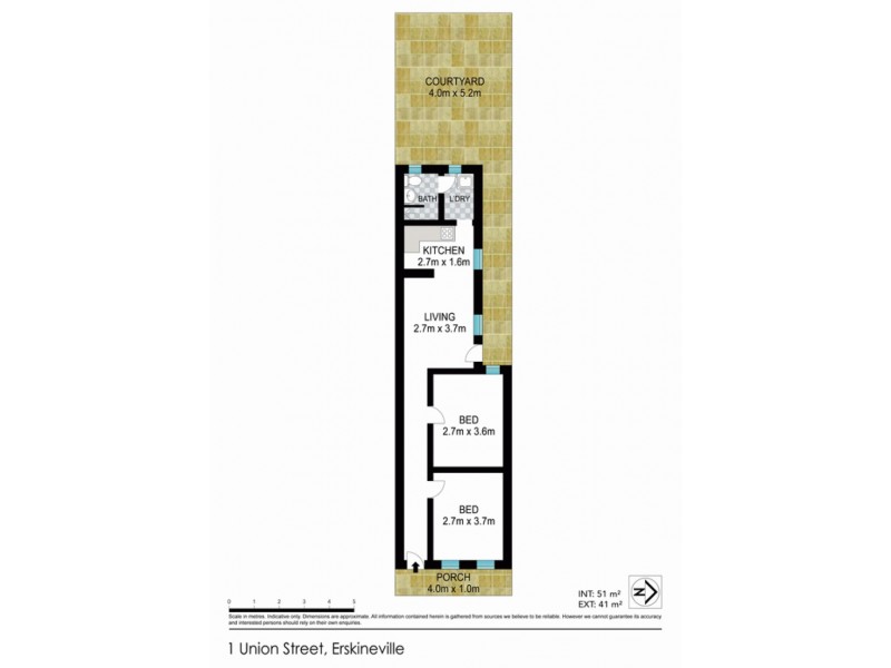 1 Union Street, Erskineville NSW 2043 Floorplan