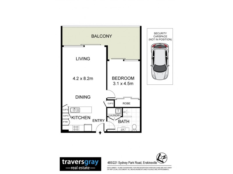485/221 Sydney Park Road, Erskineville NSW 2043 Floorplan