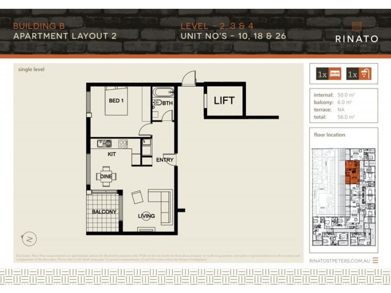 18/19 Hutchinson Street, St Peters NSW 2044 Floorplan