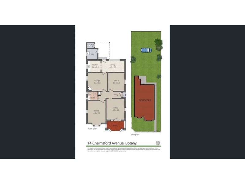 14 Chelmsford Avenue, Botany NSW 2019 Floorplan