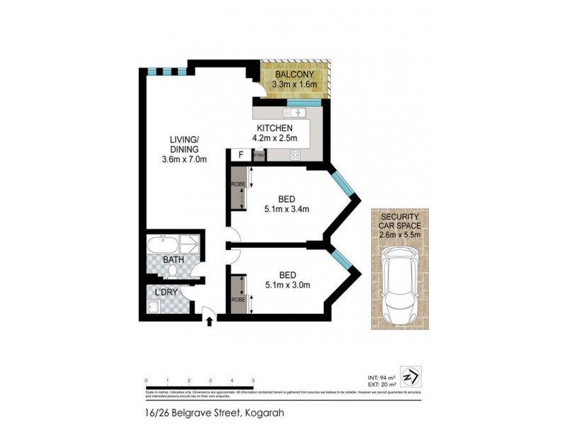 16/26 Belgrave street, Kogarah NSW 2217 Floorplan