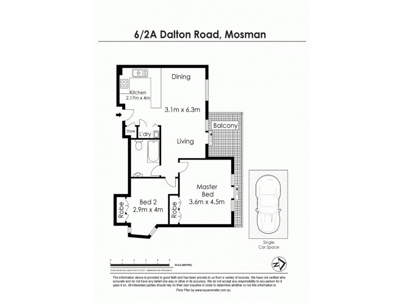 6/2a Dalton Road, Mosman NSW 2088 Floorplan