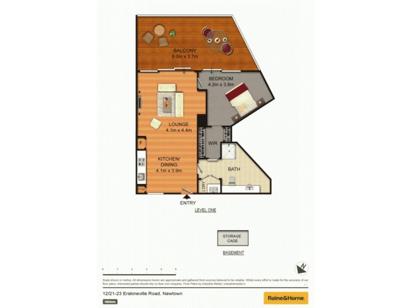 12/1a Gowrie Street, Erskineville NSW 2043 Floorplan