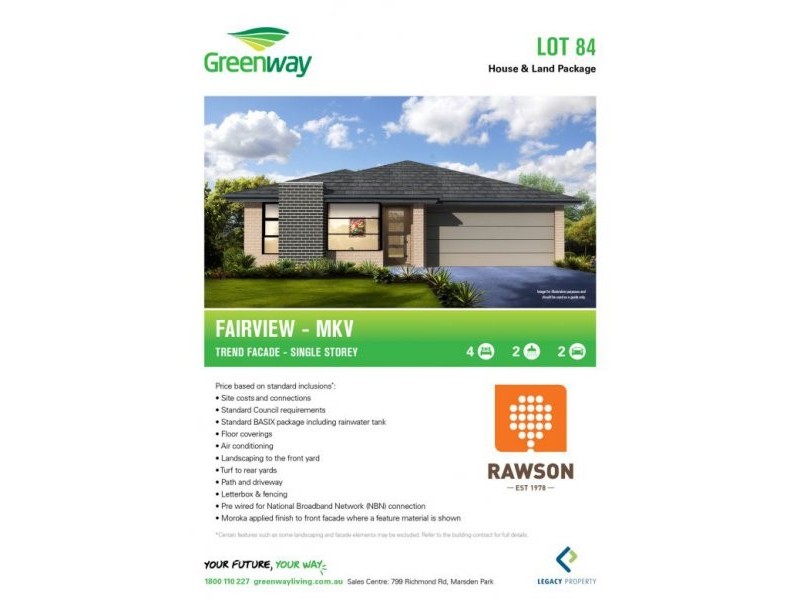 Lot 84 Greenway – Marsden Park, Marsden Park NSW 2765