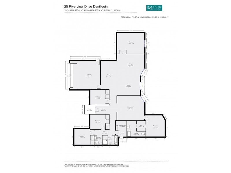 25 Riverview Dr, Deniliquin NSW 2710 Floorplan