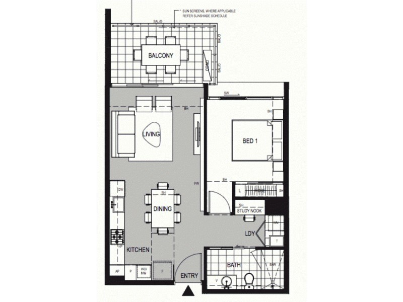 45 Boundary Street, South Brisbane QLD 4101 Floorplan