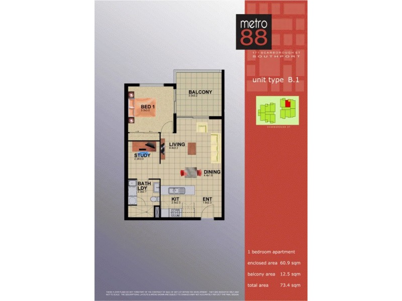 14/171 Scarbourough Street, Southport QLD 4215 Floorplan