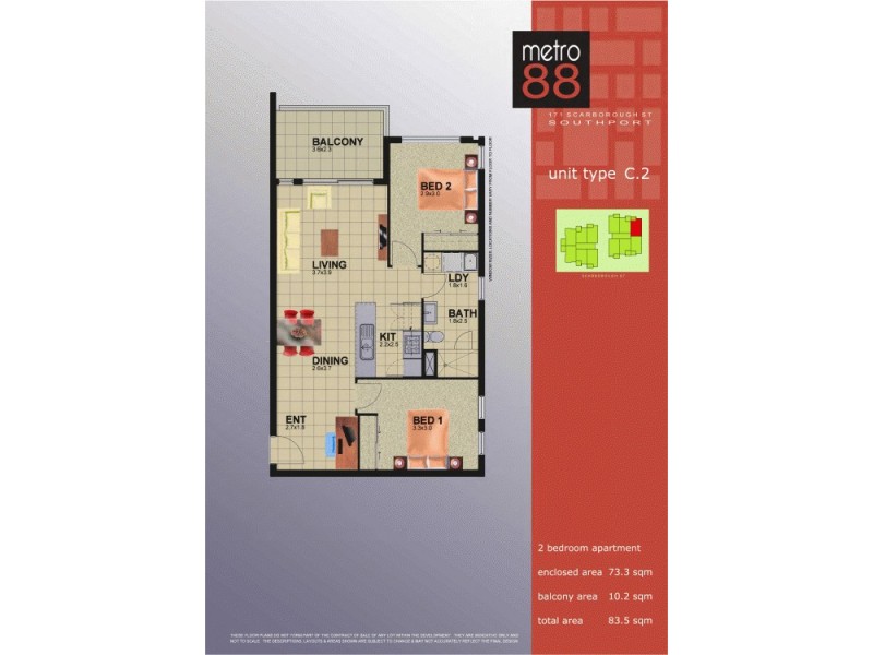 15/171 Scarborough Street,, Southport QLD 4215 Floorplan