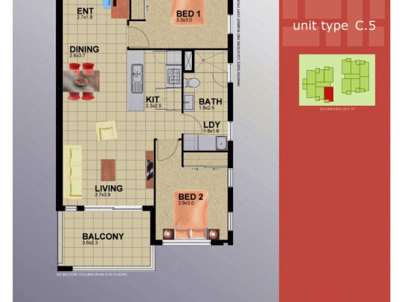 21/171 Scarborough Street, Southport QLD 4215 Floorplan