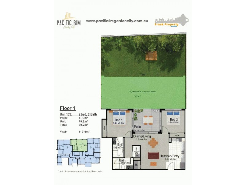 Unit 103, 39 Pickworth Street, Upper Mount Gravatt QLD 4122 Floorplan