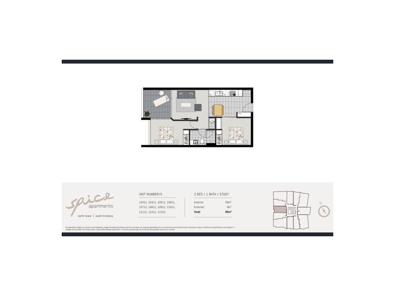 Unit 10811, 25 Bouquet Street, South Brisbane QLD 4101