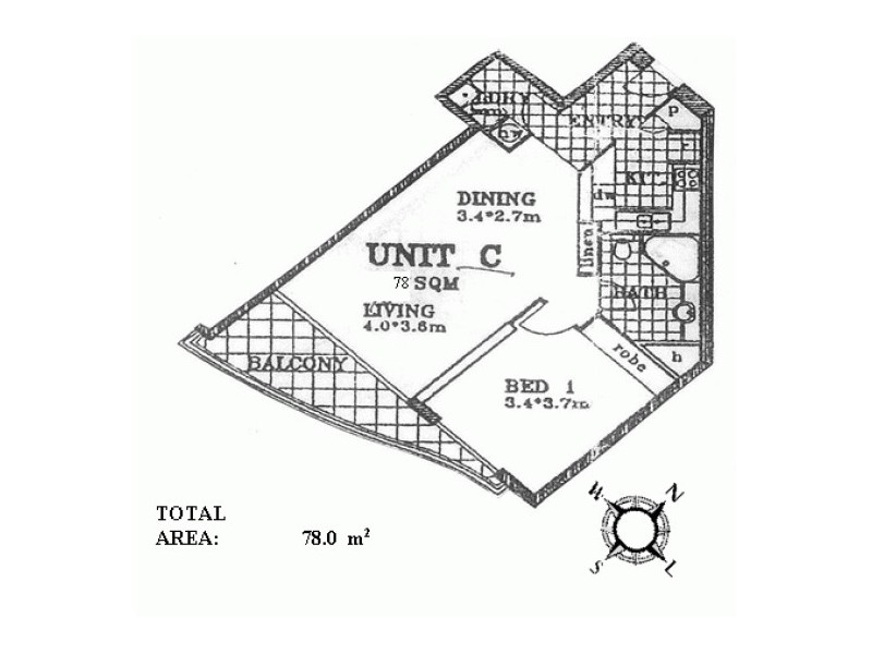 8C 35 Howard Street, Brisbane City QLD 4000 Floorplan