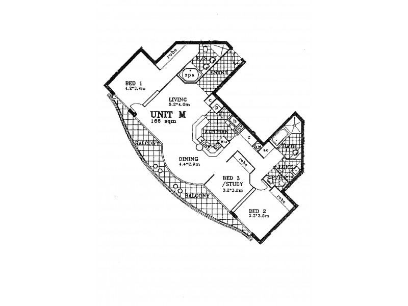 16M 35 Howard Street, Brisbane City QLD 4000 Floorplan