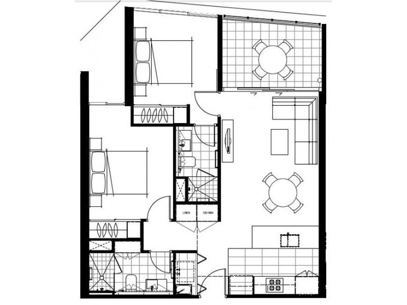 306 12 Cunningham Street, Newstead QLD 4006 Floorplan