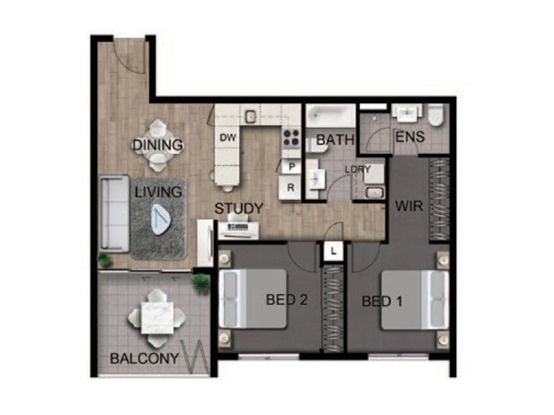 4H / 25-29 Regent Street, Woolloongabba QLD 4102 Floorplan