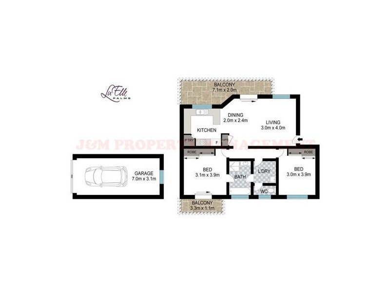 7 1-9 Gray Street, Tweed Heads West NSW 2485 Floorplan