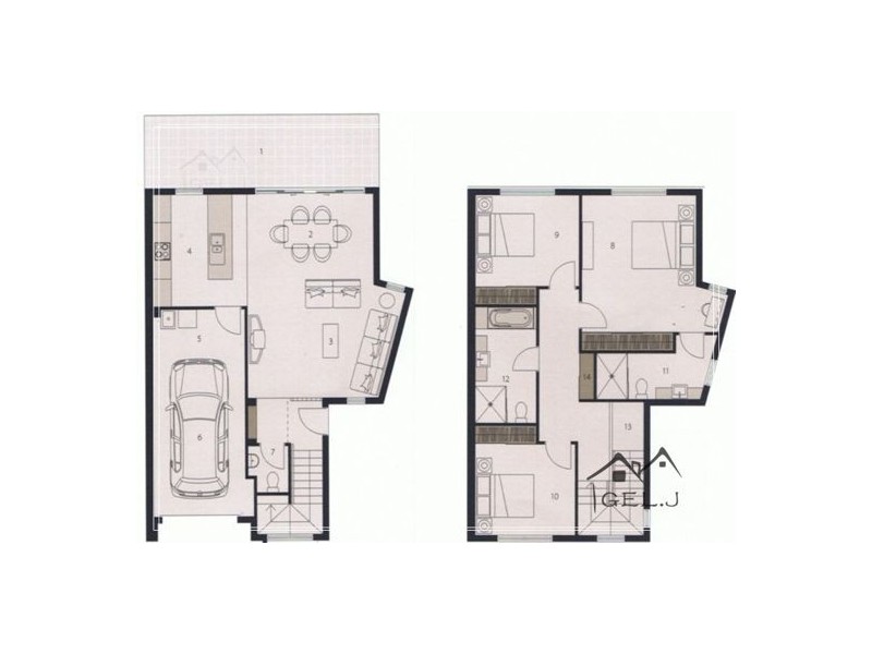 6/1 Belongil Street, Pacific Pines QLD 4211 Floorplan