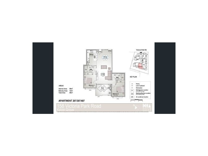 307/158 Victoria Park Road, Kelvin Grove QLD 4059 Floorplan