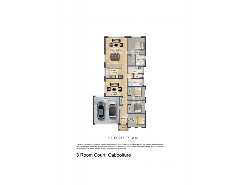 3 Room Court, Caboolture QLD 4510 Floorplan