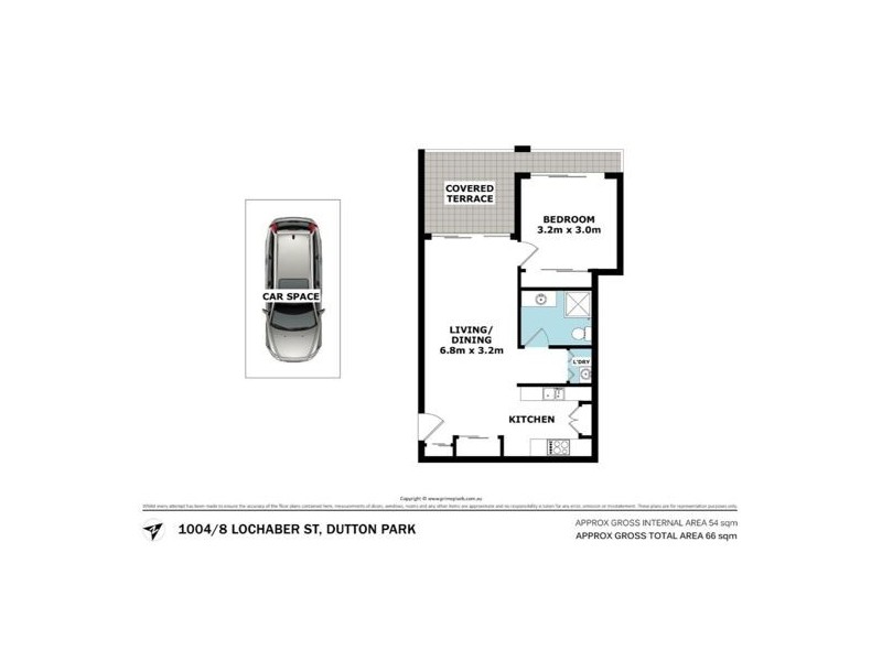 1004/8 lochaber street, Dutton Park QLD 4102 Floorplan
