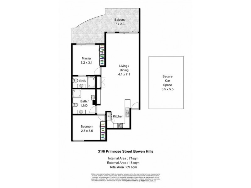 24/6 Primrose Street, Bowen Hills QLD 4006 Floorplan
