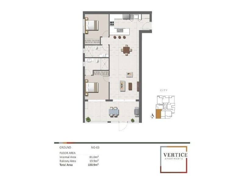 1003/8 Lochaber street, Dutton Park QLD 4102 Floorplan