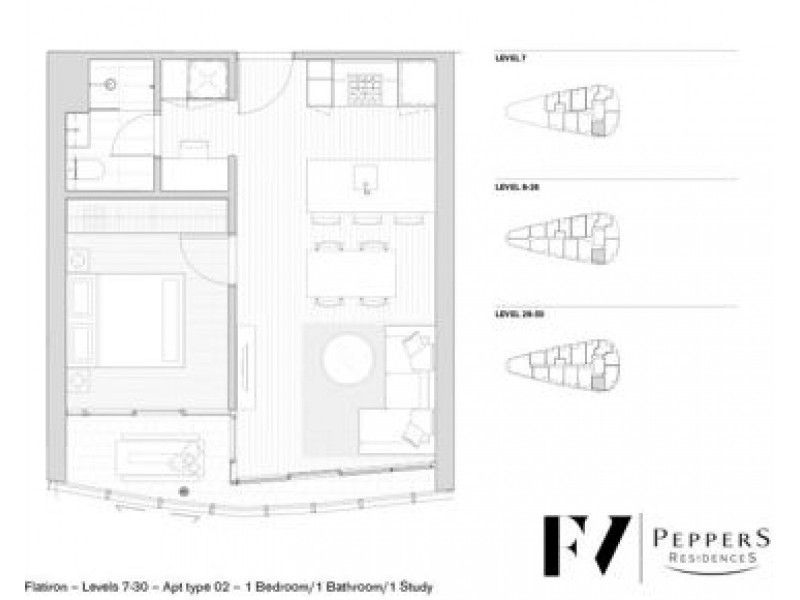 1802/179 Alfred Street, Fortitude Valley QLD 4006 Floorplan