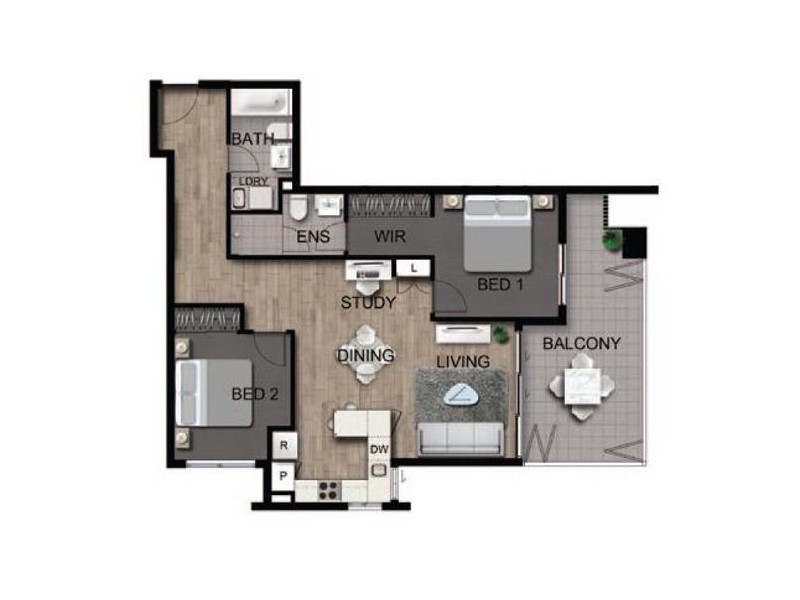 3E / 25-29 Regent Street, Woolloongabba QLD 4102 Floorplan