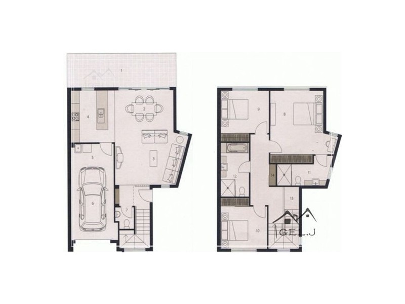 10/1 Belongil Street, Pacific Pines QLD 4211 Floorplan