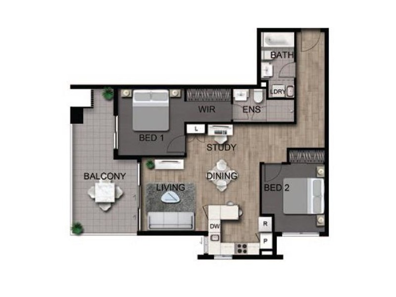 8A / 25-29 Regent Street, Woolloongabba QLD 4102 Floorplan