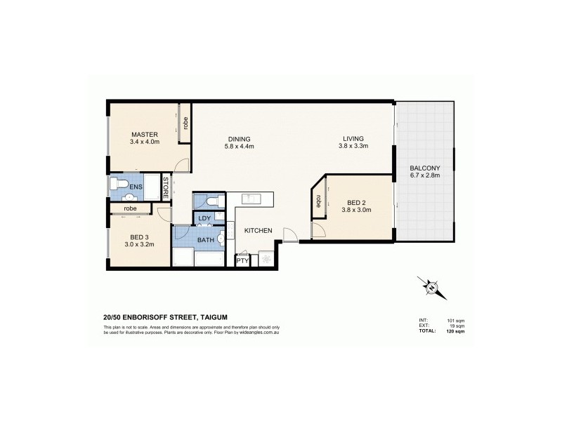 20/50 Enborisoff Street, Taigum QLD 4018 Floorplan