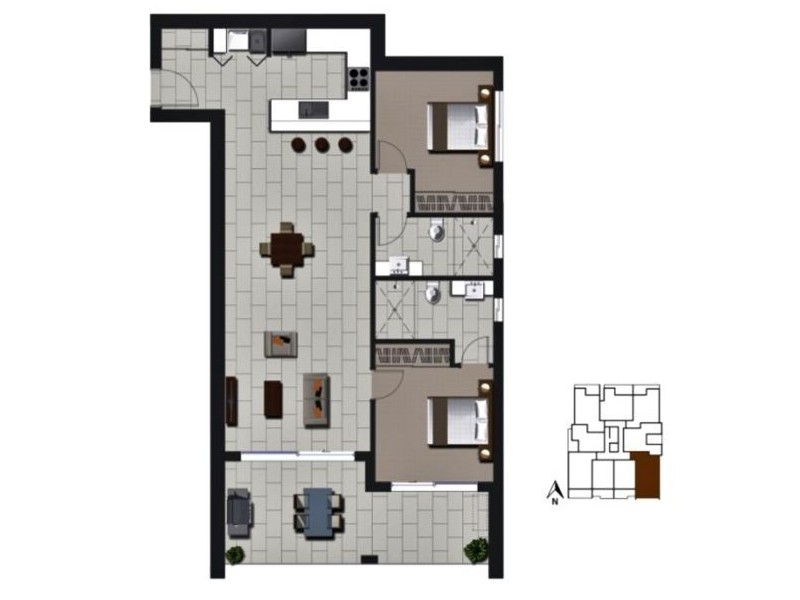 1209/8 Lochaber Street, Dutton Park QLD 4102 Floorplan