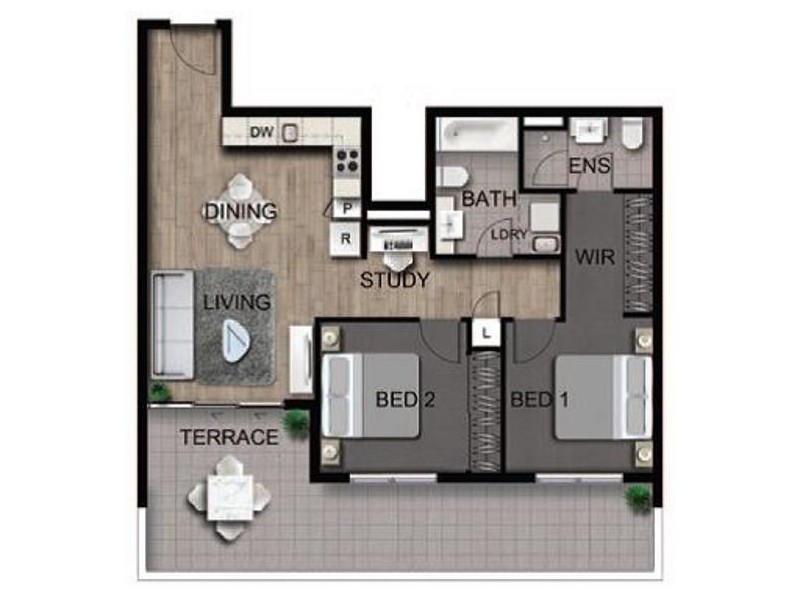 208 / 25-29 Regent Street, Woolloongabba QLD 4102 Floorplan